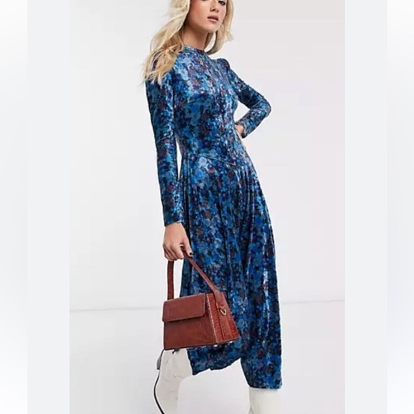 NWOT Free People  Heartland Velvet Open Back Dress - Picture 10 of 10